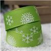 Order Go Grosgrain - Snowflakes Lime/White